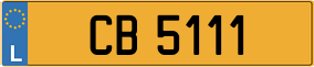 Trailer License Plate